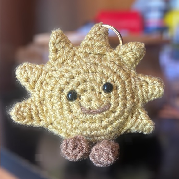 Jellycat sun Crochet Keychain charm - Picture 3 of 6